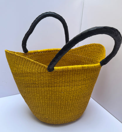 Sunshine Carryall ☀️ | Handwoven Bolga Basket