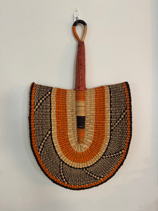 Traditional African Handwoven Fan