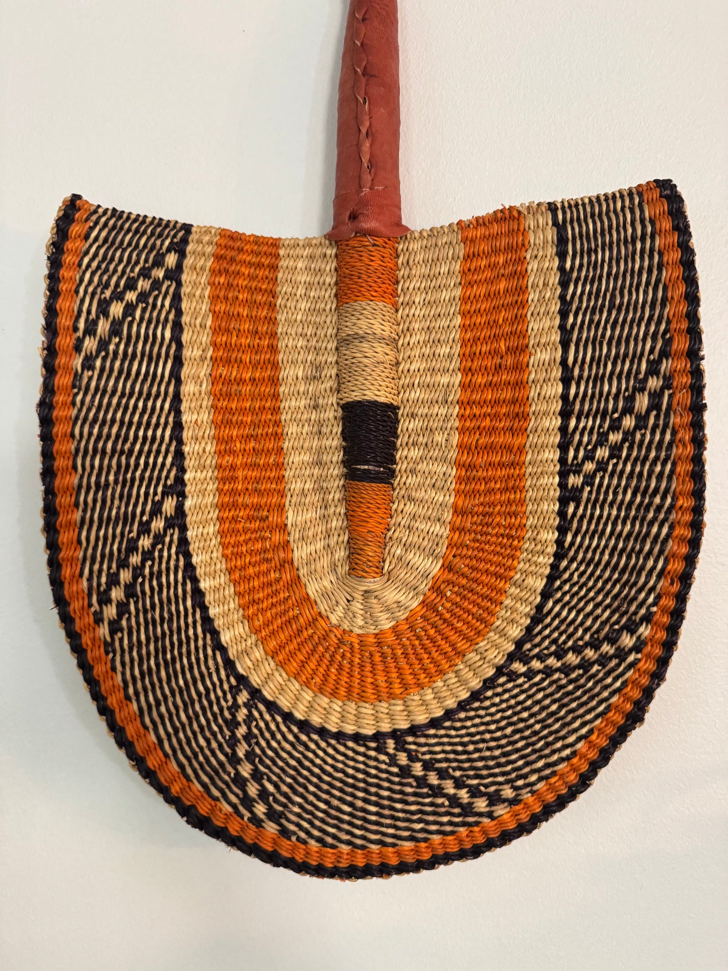 Traditional African Handwoven Fan