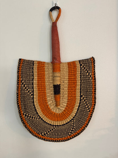 Traditional African Handwoven Fan