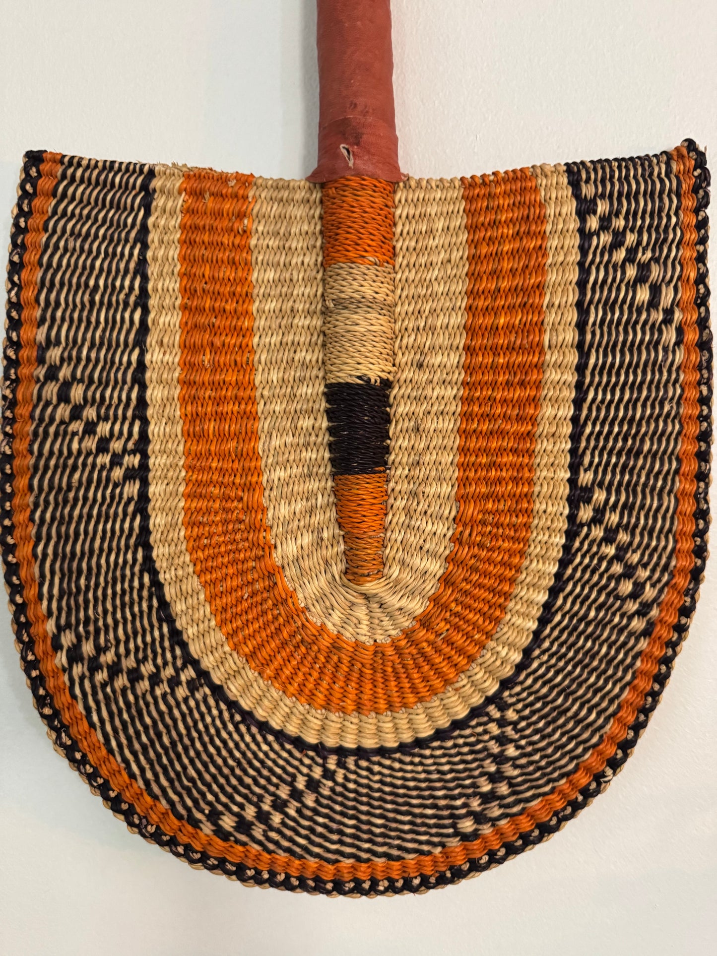 Traditional African Handwoven Fan
