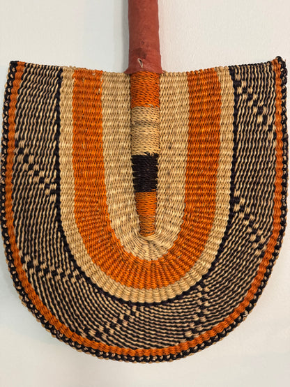 Traditional African Handwoven Fan