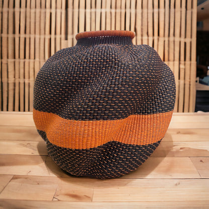 Wavy Basket with Orange