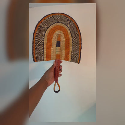 Traditional African Handwoven Fan