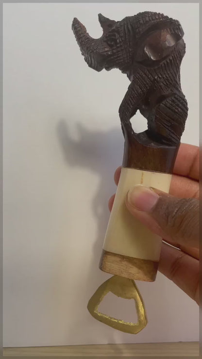 Elephant sculptured bottle opener