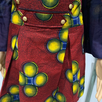 Ankara jacket and high waist skirt